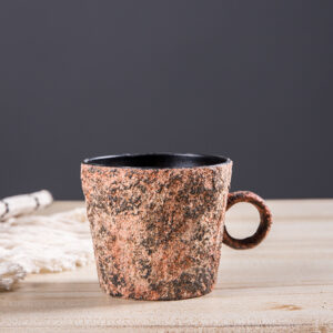 Hand Built Mineral Pigment Mug - Rough Pottery Textured Cup for Coffee & Tea - Image 4