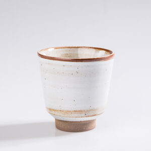 Squirrel Fired Yaki Chawan - Wood Fired Pottery Cup with Natural Ash Glaze