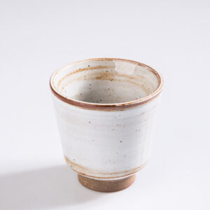 Squirrel Fired Yaki Chawan - Wood Fired Pottery Cup with Natural Ash Glaze - Image 2