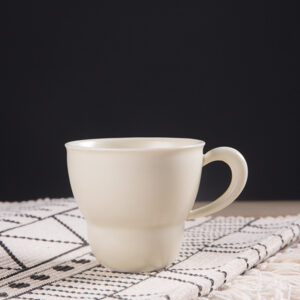 Calabash Ceramic Mug - Hand-Thrown Solid Glaze, Zen Minimalist Style - Oriental Lucky Gourd Tea Cup - Image 4