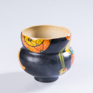 Artisan Hand-Painted Gourd Tea Cup | Lucky Fu Lu Lion Dance Artware - Image 3