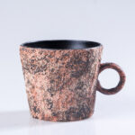 Hand Built Mineral Pigment Mug - Rough Pottery Textured Cup for Coffee & Tea