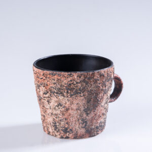 Hand Built Mineral Pigment Mug - Rough Pottery Textured Cup for Coffee & Tea - Image 2