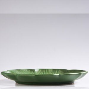 Vintage Style Floral Stoneware Plate - Hand Painted Rustic Coupe Pasta Bowl - 10 Inch Farmhouse Dinner Plate - Image 2