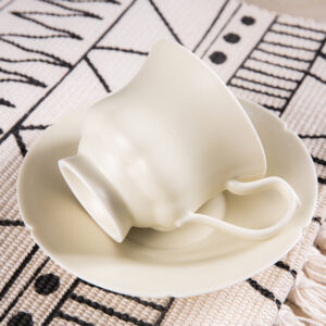 Studio Pottery Coffee Set - Hand-Thrown Jixiang Ceramics in Solid Glaze, Wabi Sabi Style - Image 6