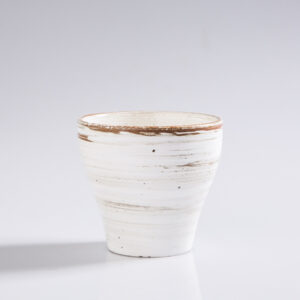 Squirrel Fired Yaki Chawan - Wood Fired Pottery Cup with Natural Ash Glaze
