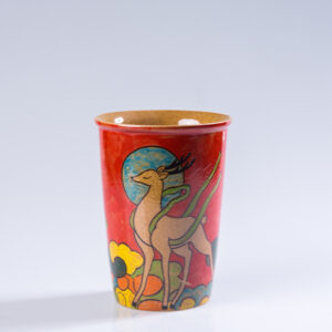 Hand Painted Awakening Lion Beer Mug - Chinese Ceramic Art Pint for Craft Beer