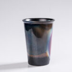 Glaze Raku Beer Mug - Handcrafted Flowing Glaze Ceramic Stein, Unique Design for Beer Lovers