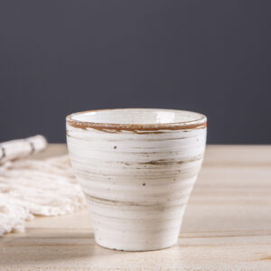 Squirrel Fired Yaki Chawan - Wood Fired Pottery Cup with Natural Ash Glaze - Image 4