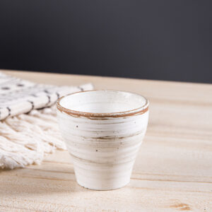 Squirrel Fired Yaki Chawan - Wood Fired Pottery Cup with Natural Ash Glaze - Image 5