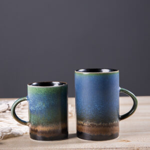 Chinese Landscaped Glaze Mug Set - Celestial Changing Kiln Pottery Cup - Image 4