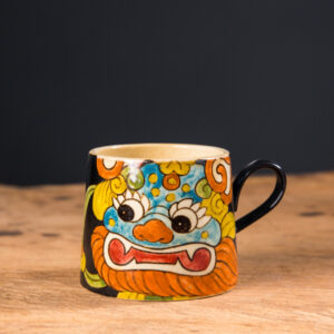 Hand Painted Awakening Lion Mug - Chinese Ceramic Art Cup for Tea & Coffee - Image 8