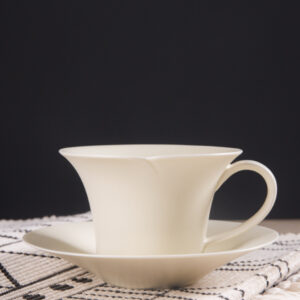 Zen Ceramics Coffee Set - Hand-Thrown Stoneware Cups & Saucers in Solid Glaze, Minimalist Japanese Wabi Sabi Style - Image 4