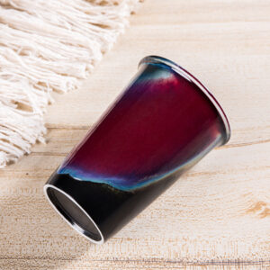 Glaze Raku Beer Mug - Handcrafted Flowing Glaze Ceramic Stein, Unique Design for Beer Lovers - Image 6