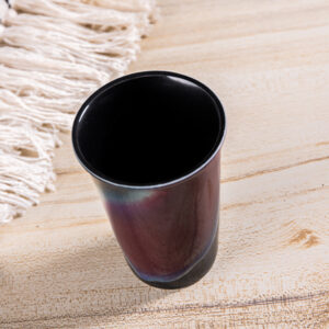 Glaze Raku Beer Mug - Handcrafted Flowing Glaze Ceramic Stein, Unique Design for Beer Lovers - Image 7