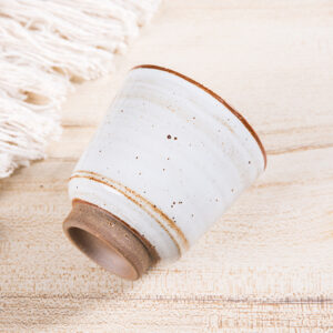 Squirrel Fired Yaki Chawan - Wood Fired Pottery Cup with Natural Ash Glaze - Image 6