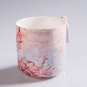 Hand-Painted Phoenix Mug - Oil Painting Style Ceramic Art Cup - Image 3