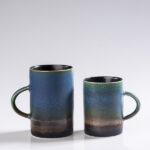 Chinese Landscaped Glaze Mug Set - Celestial Changing Kiln Pottery Cup