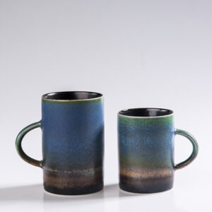 Chinese Landscaped Glaze Mug Set - Celestial Changing Kiln Pottery Cup