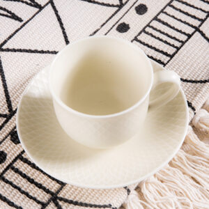 Jixiang Ceramic Coffee Set - Hand-Thrown Stoneware Cups & Saucers, Zen Minimalist Style - Solid Glaze Studio Pottery - Image 7