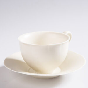 Wabi Sabi Ceramic Set - Handcrafted Minimalist Cup & Saucer, Soild Color Artware - Image 2