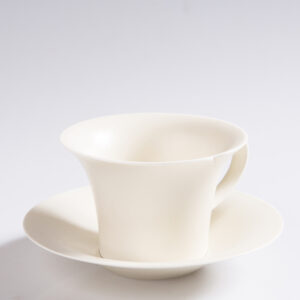 Zen Ceramics Coffee Set - Hand-Thrown Stoneware Cups & Saucers in Solid Glaze, Minimalist Japanese Wabi Sabi Style - Image 2