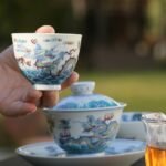 斗彩祥云龙纹套组