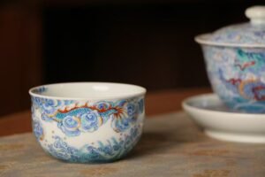 斗彩龙纹主人杯90毫升 - 图片 2